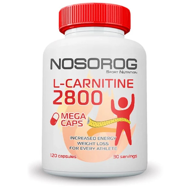 Жироспалювач Nosorog L-Carnitine, 120 капсул