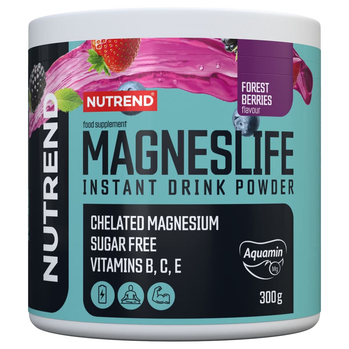 Вітаміни та мінерали Nutrend MagnesLife Instant Drink Powder, 300 грам - Лісові ягоди