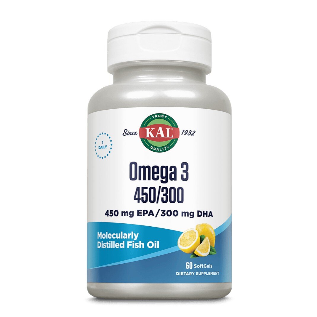 Риб’ячий жир KAL Omega 3 450/300, 60 капсул - Лимон