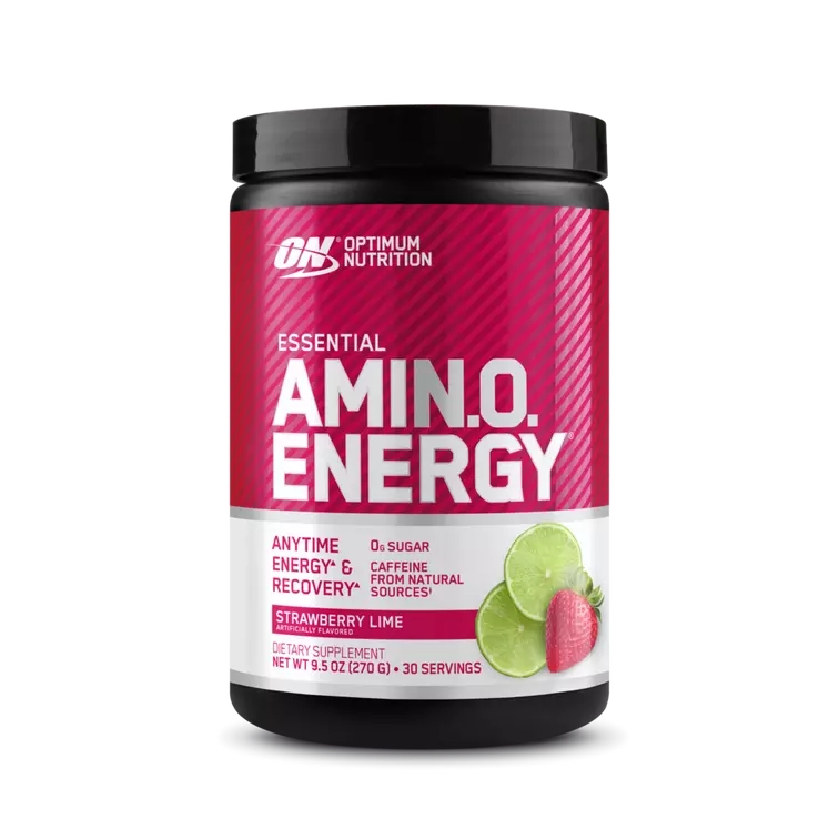 Передтренувальний комплекс Optimum Nutrition Essential Amino Energy, 270 грам - Полуниця-лайм