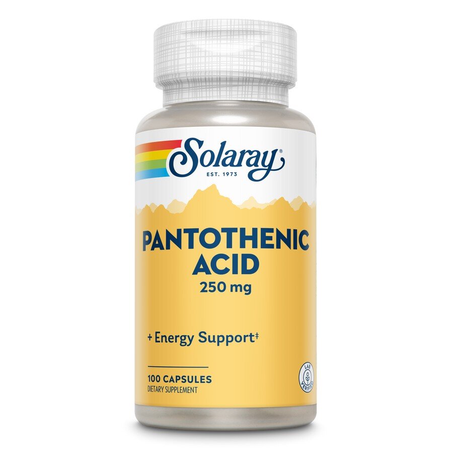 Пантотенова кислота Solaray Pantothenic Acid 250 mg, 100 капсул