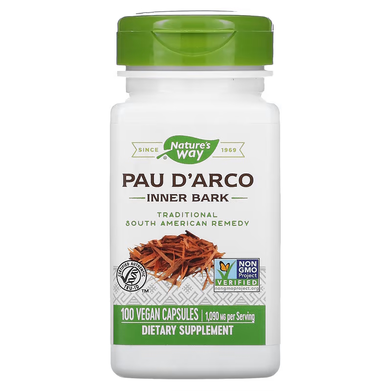 Натуральна добавка Nature's Way Pau D'Arco, 100 вегакапсул