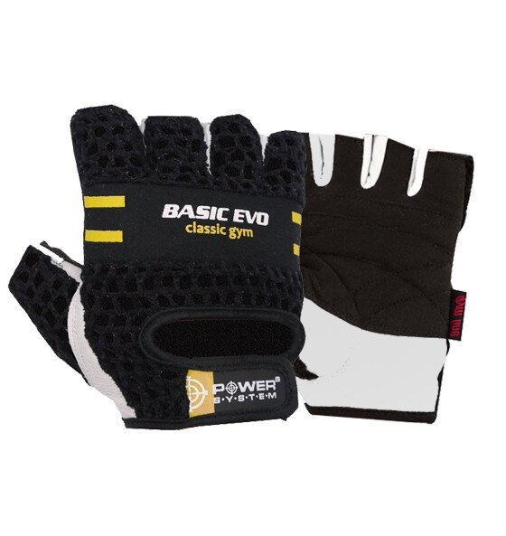 Рукавички для фітнесу Power System PS-2100 EVO, Black/Yellow - XS