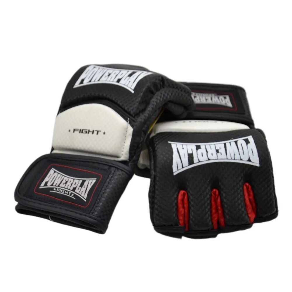Рукавиці для MMA Power Play 3075, Black/White - L