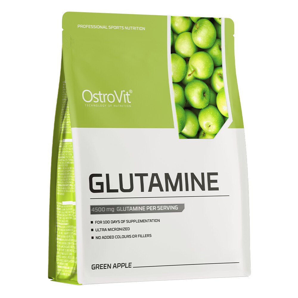 Амінокислота OstroVit Glutamine, 500 грам - Зелене яблуко
