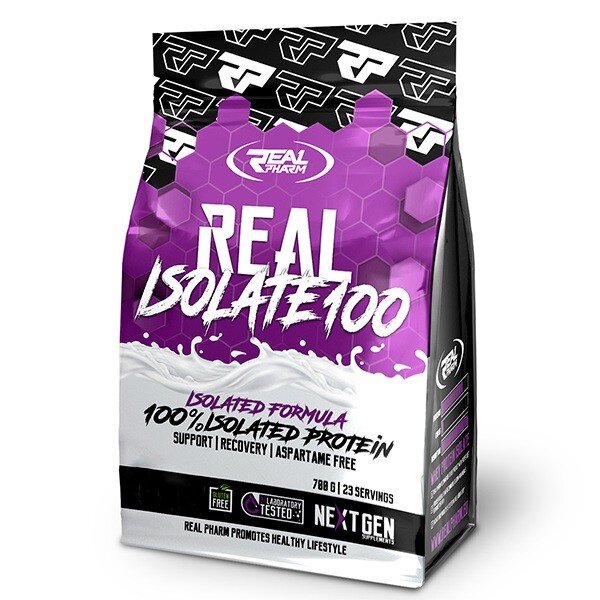 Сироватковий ізолят Real Pharm Real Isolate 100, 700 грам - Дубайський шоколад