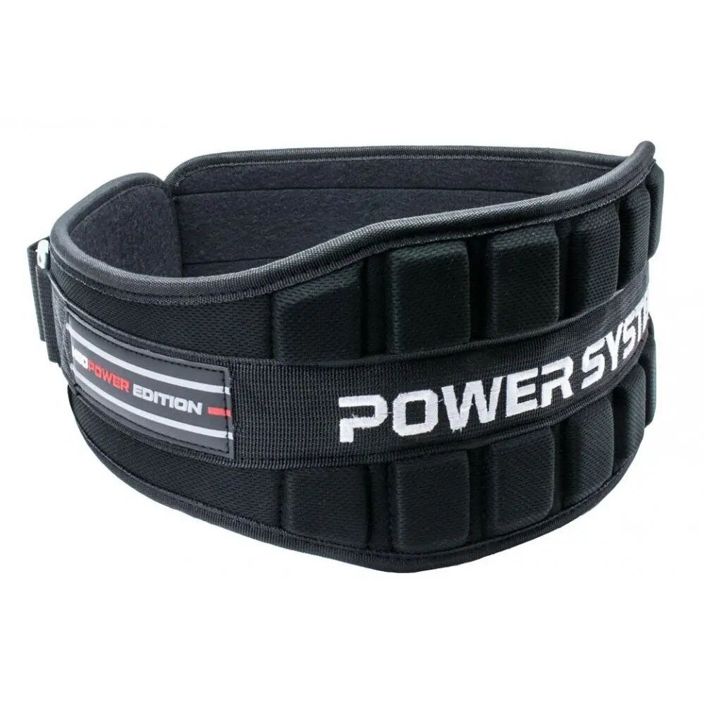 Пояс для важкої атлетики Power System PS-3230, Black/Red - L