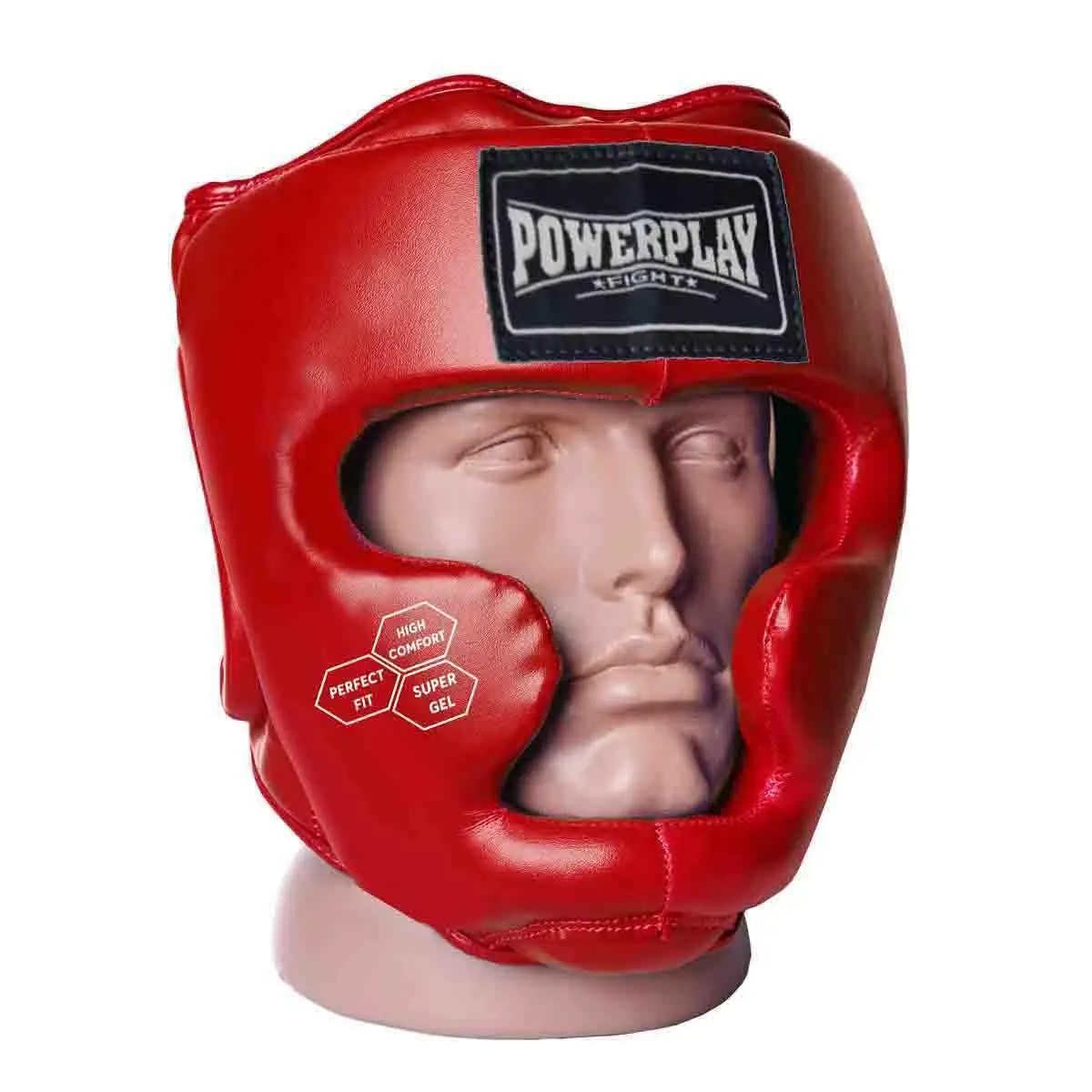 Боксерський тренувальний шолом Power Play 3043, Red - XS тренувальний