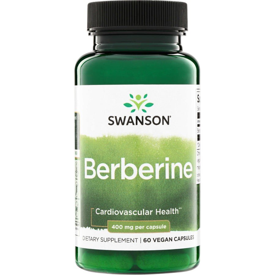 Берберин Swanson Berberine 400 mg, 60 капсул