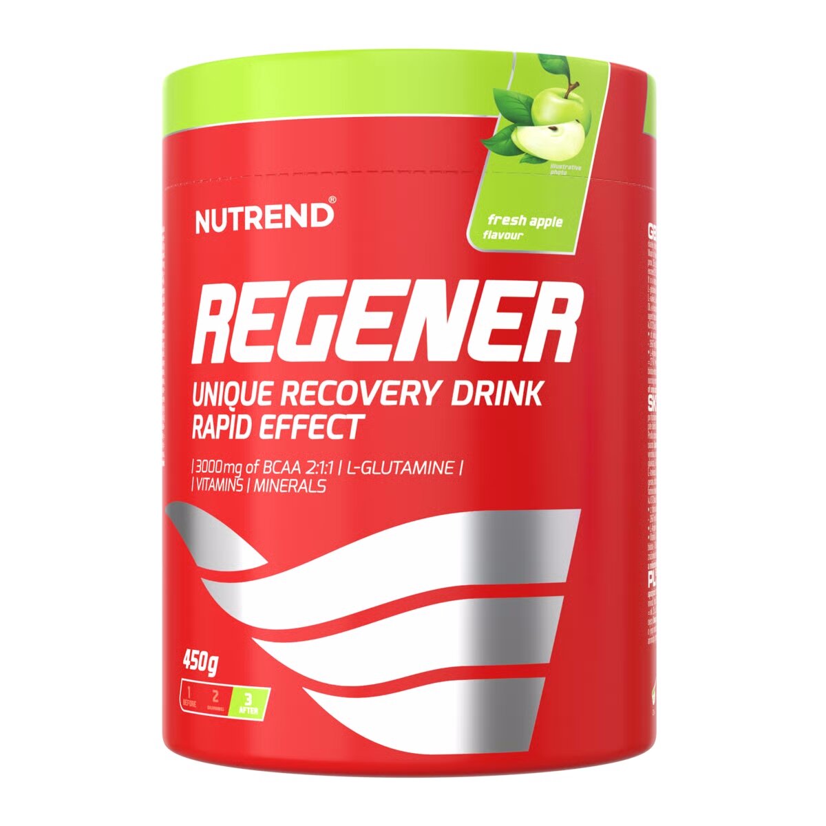Післятренувальний комплекс Nutrend Regener, 450 грам - Зелене яблуко
