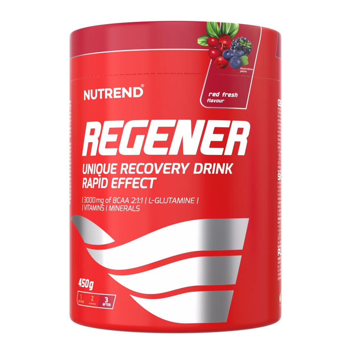 Післятренувальний комплекс Nutrend Regener, 450 грам - Червона свіжість