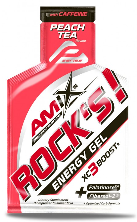 Передтренувальний комплекс AMIX Performance Rock´s Gel with Caffeine, 32 грам - Персиковий чай