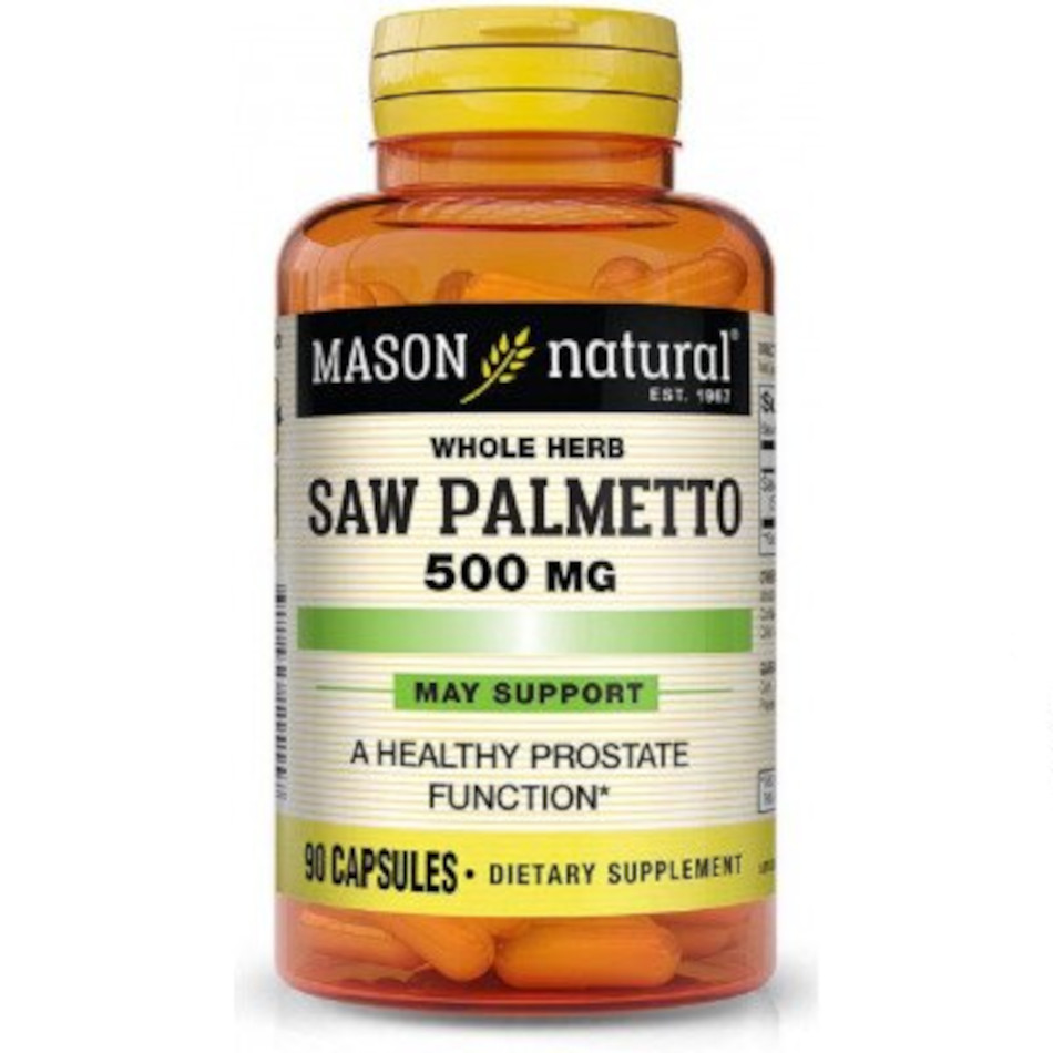 Натуральна добавка Mason Natural Saw Palmetto 500 mg, 90 капсул