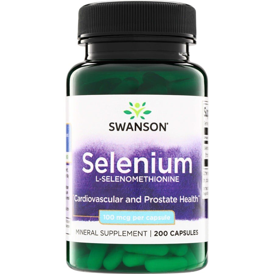 L-селенометіонін Swanson Selenium 100 mcg, 200 капсул