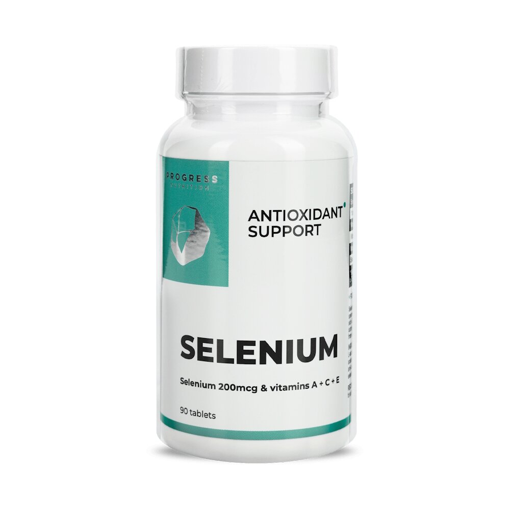 Селен Progress Nutrition Selenium 200 mcg, 90 таблеток для підтримкм імунної системи