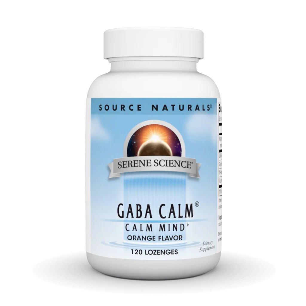 Амінокислота Source Naturals Serene Science GABA Calm, 120 льодяників - Апельсин