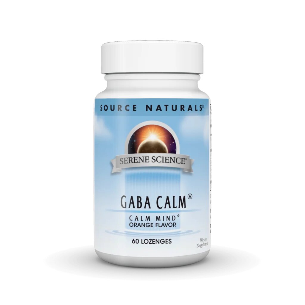 Амінокислота Source Naturals Serene Science GABA Calm, 60 льодяників - Апельсин