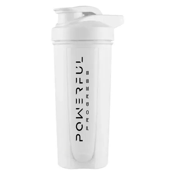 Спортивний шейкер Powerful Progress Shaker, 500 мл - White