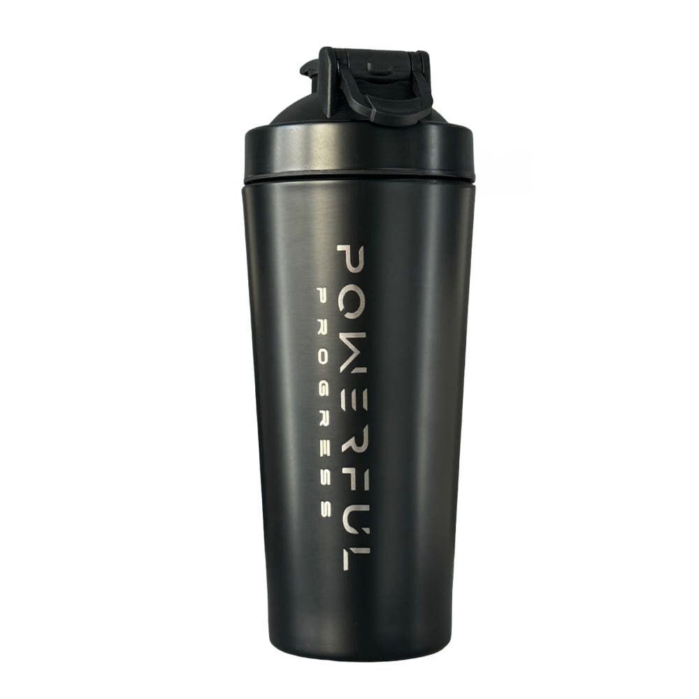 Металевий шейкер Powerful Progress Metal 750 мл, Black