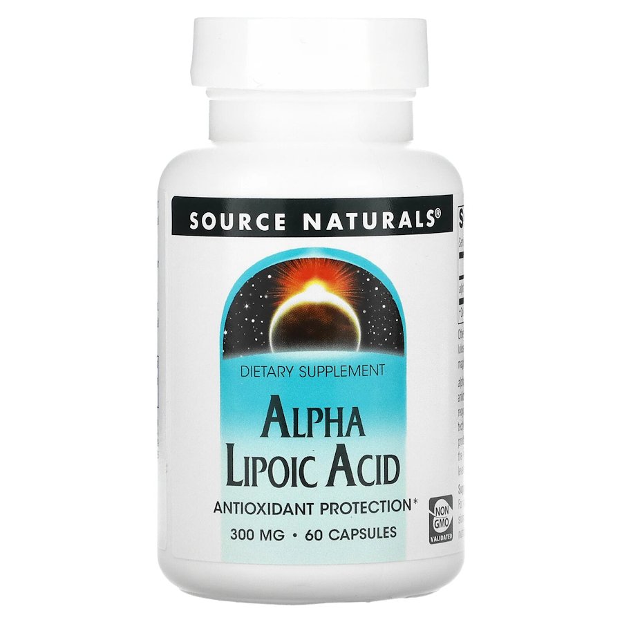 Альфа-ліпоєва кислота Source Naturals Alpha Lipoic Acid 300 mg, 60 капсул