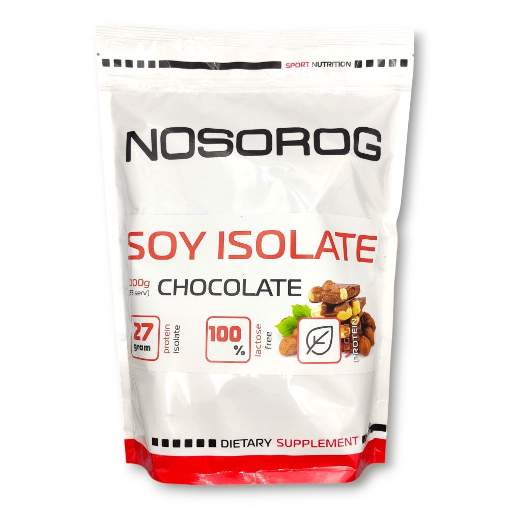 Протеїн Nosorog Soy Isolate, 1 кг - Шоколад