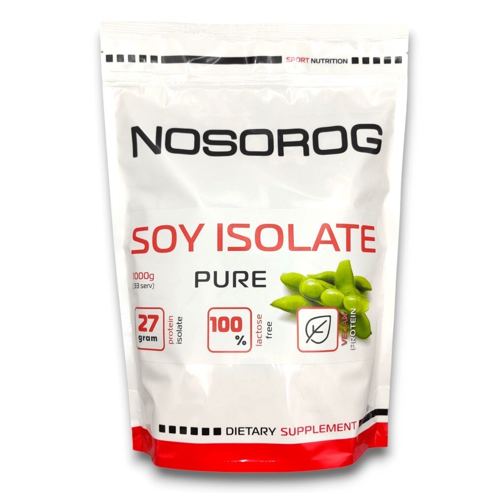 Протеїн Nosorog Soy Isolate, 1 кг - Без смаку