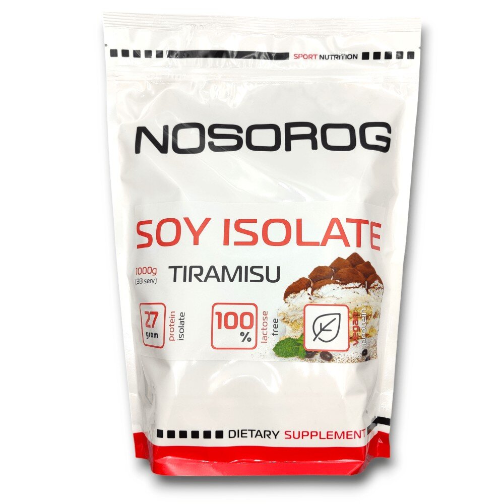 Протеїн Nosorog Soy Isolate, 1 кг - Тирамісу