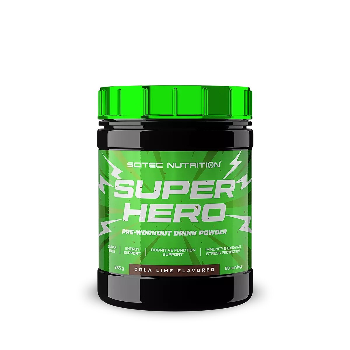 Передтренувальний комплекс Scitec Nutrition SuperHero, 285 грам - Кола-лайм