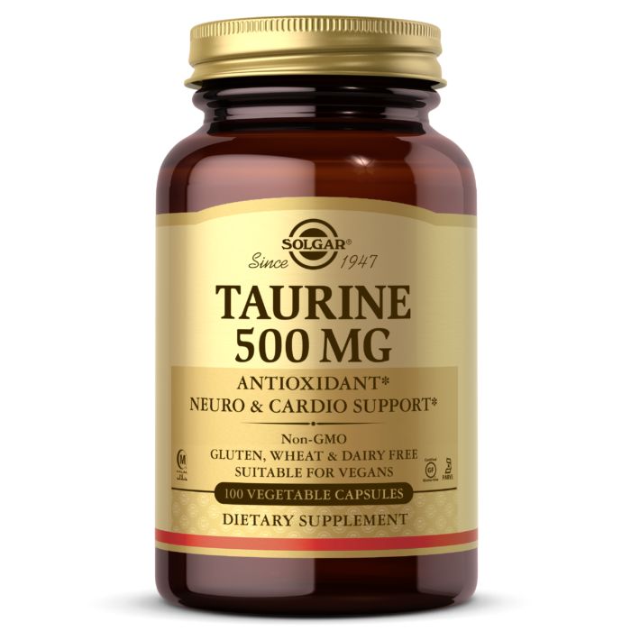 Амінокислота Solgar Taurine 500 mg, 100 вегакапсул