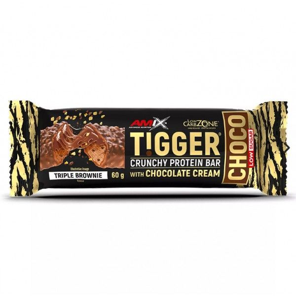 Батончик AMIX Tigger Choco Crunchy Protein Bar, 60 грам - Потрійний брауні