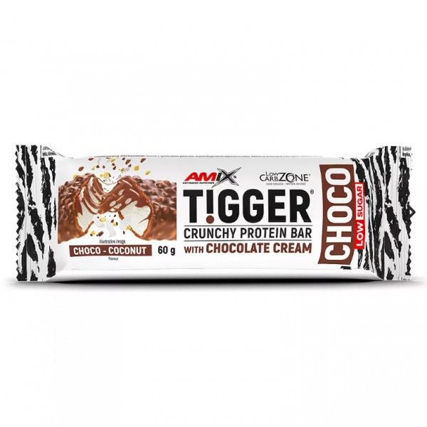 Батончик AMIX Tigger Choco Crunchy Protein Bar, 60 грам - Шоколад-кокос