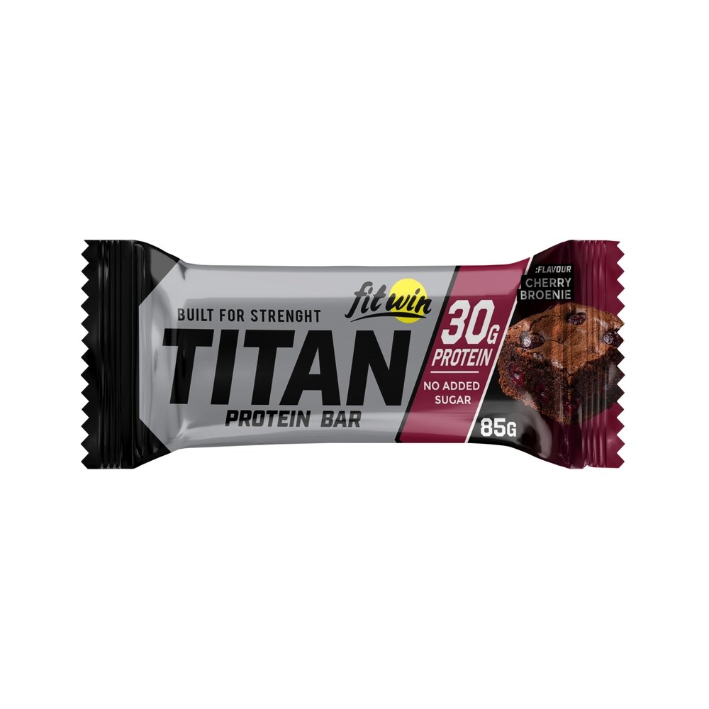 Батончик FitWin Titan Bar, 85 грам - Вишневий брауні