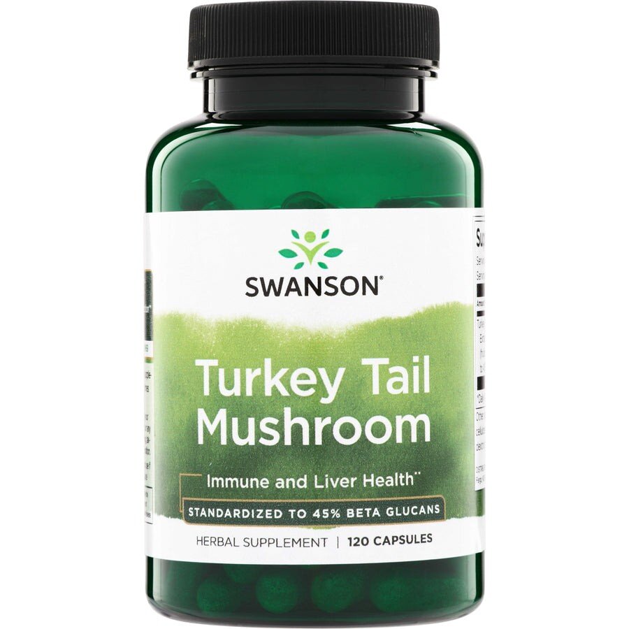 Екстракт гриба траметес різнокольоровий Swanson Turkey Tail Mushroom 500 mg, 120 капсул