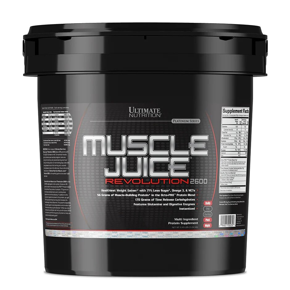 Гейнер Ultimate Nutrition Muscle Juice Revolution 2600, 5 кг - Ваніль