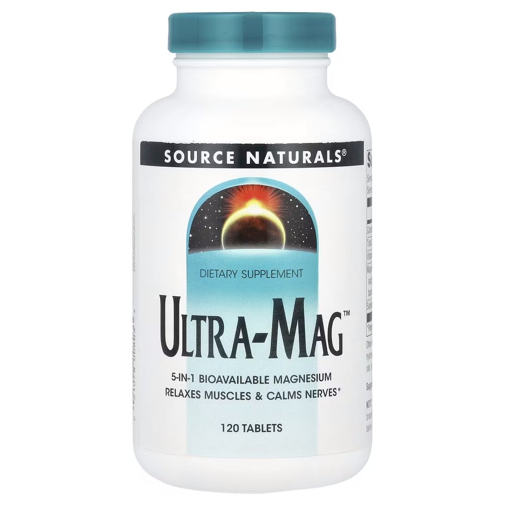 Комплекс магния Source Naturals Ultra-Mag, 120 таблеток з п'яти форм