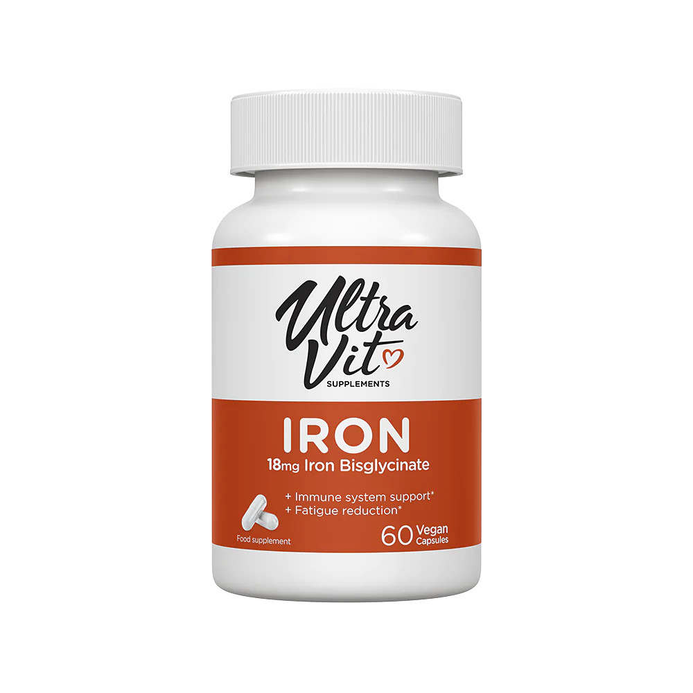 Вітаміни та мінерали VPLab UltraVit Iron 18 mg, 60 вегакапсул