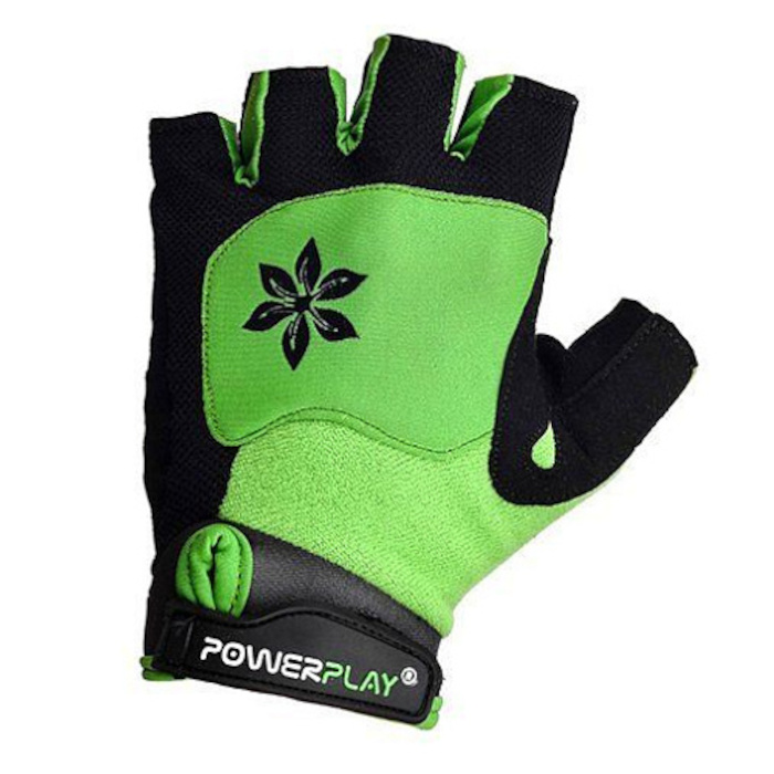 Велорукавички Power Play 5284 B, Green - XS