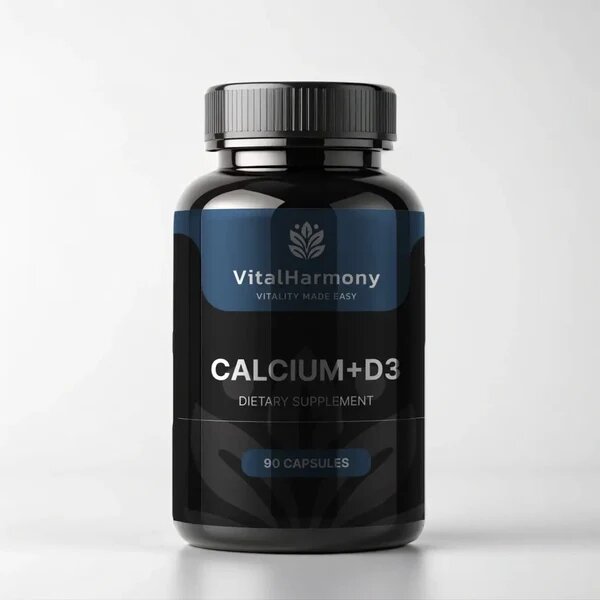 Кальцій і вітамін D VitalHarmony Calcium + D3, 90 капсул