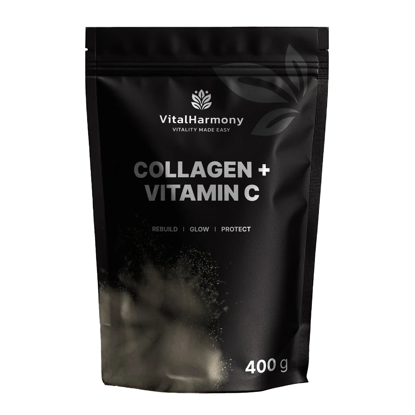 Колаген і вітамін С VitalHarmony Collagen pluc C, 400 грам - Натуральний