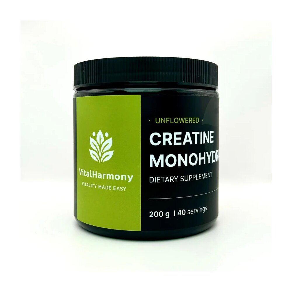 Креатин моногідрат VitalHarmony Creatine Monohydrate, 200 грам