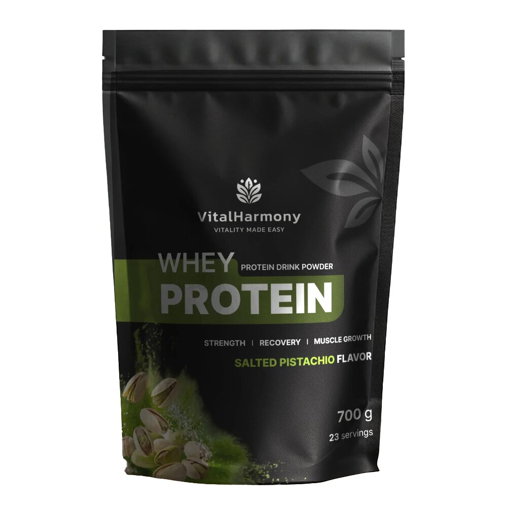 Сироватковий протеїн VitalHarmony Whey Protein, 700 грам - Солона фісташка
