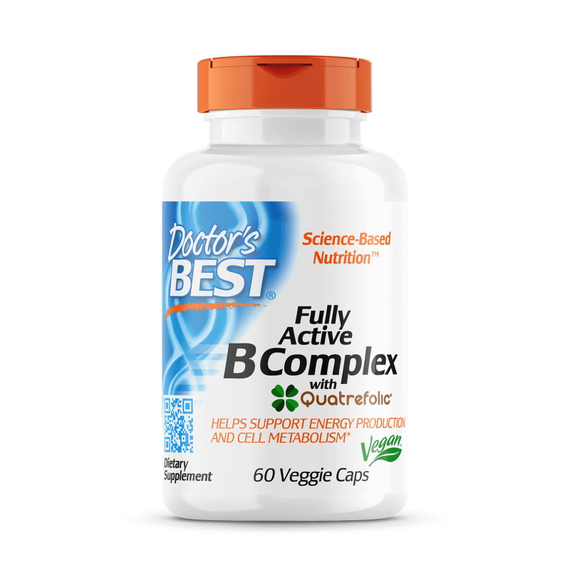 Вітаміни та мінерали Doctor's Best Fully Active B Complex, 60 вегакапсул