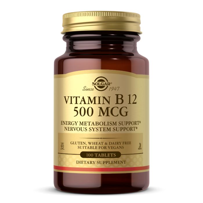 Вітаміни та мінерали Solgar Vitamin B12 500 mcg, 100 таблеток