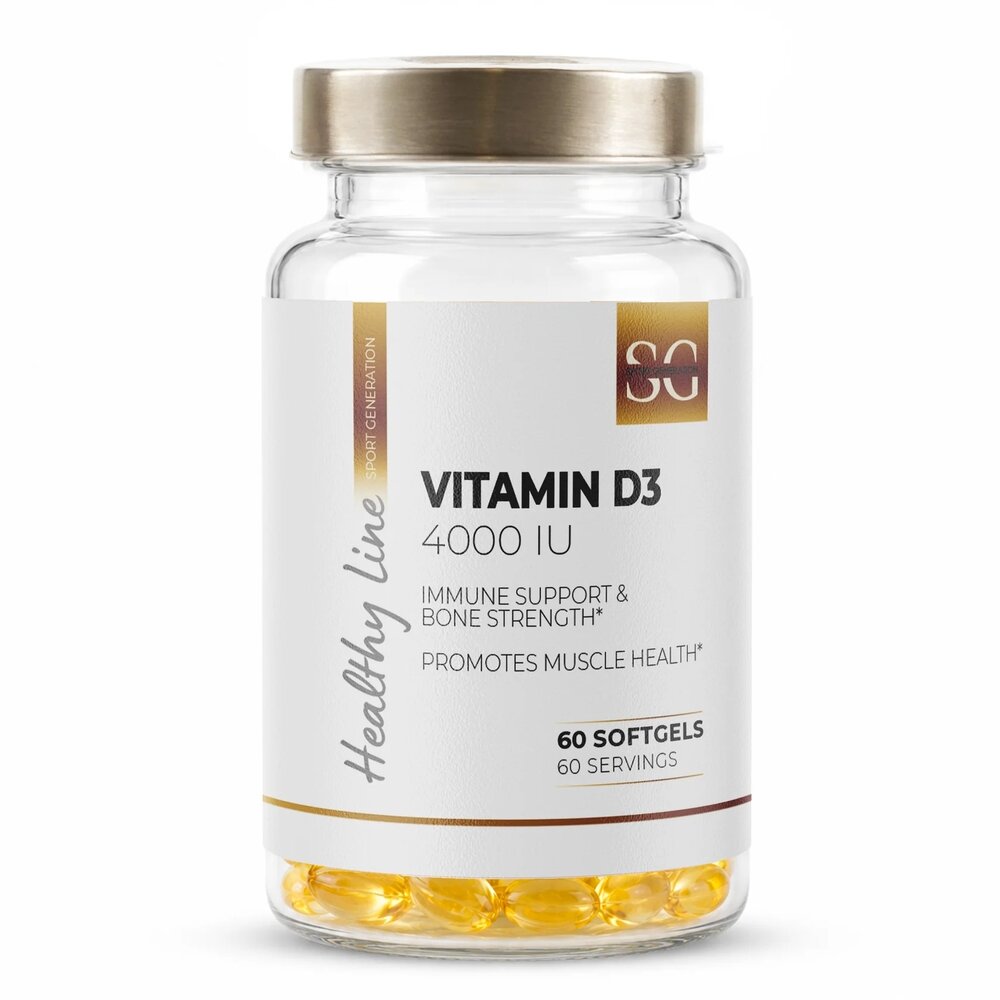 Вітамін D3 Sport Generation Healthy Line Vitamin D3 4000 IU, 60 капсул