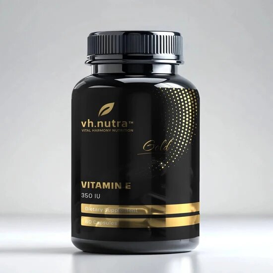 DL-альфа-токоферилацетат VitalHarmony Gold Vitamin E, 60 капсул