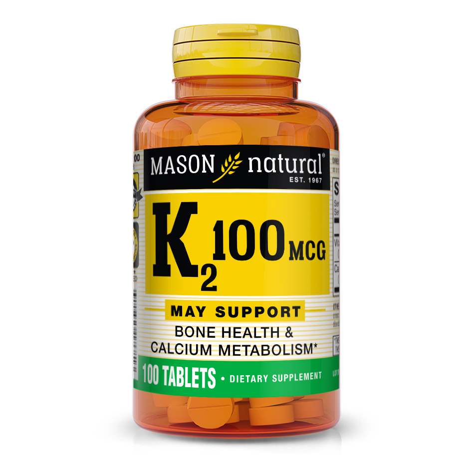 Вітаміни та мінерали Mason Natural Vitamin K2 100 mcg, 100 таблеток