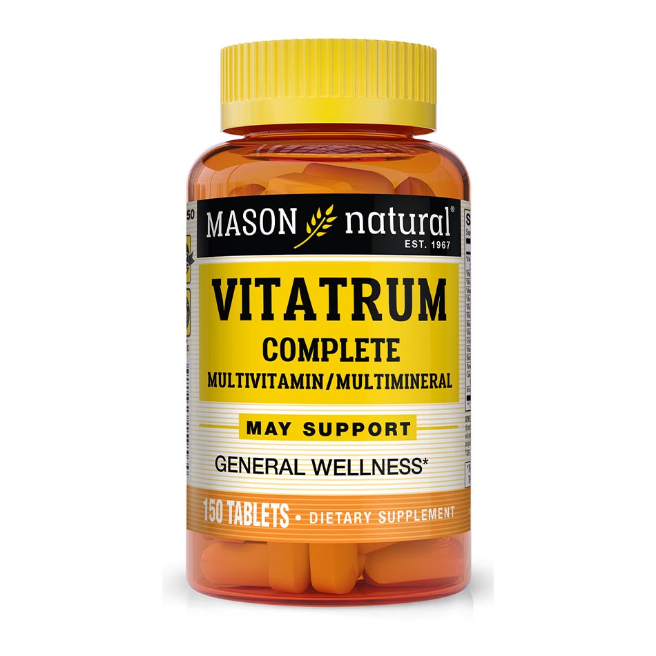Вітаміни та мінерали Mason Natural Vitatrum Complete Multivitamin/Multimineral, 150 таблеток