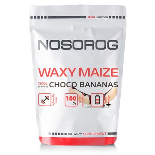 Передтренувальний комплекс Nosorog Waxy Maize, 1.5 кг - Шоколад-банан