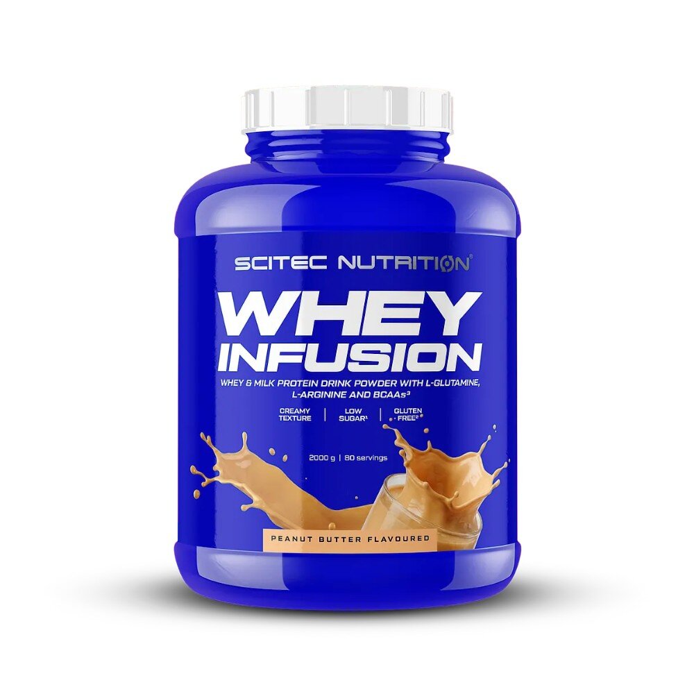 Сироватковий протеїн Scitec Nutrition Whey Infusion, 2 кг - Арахісова паста