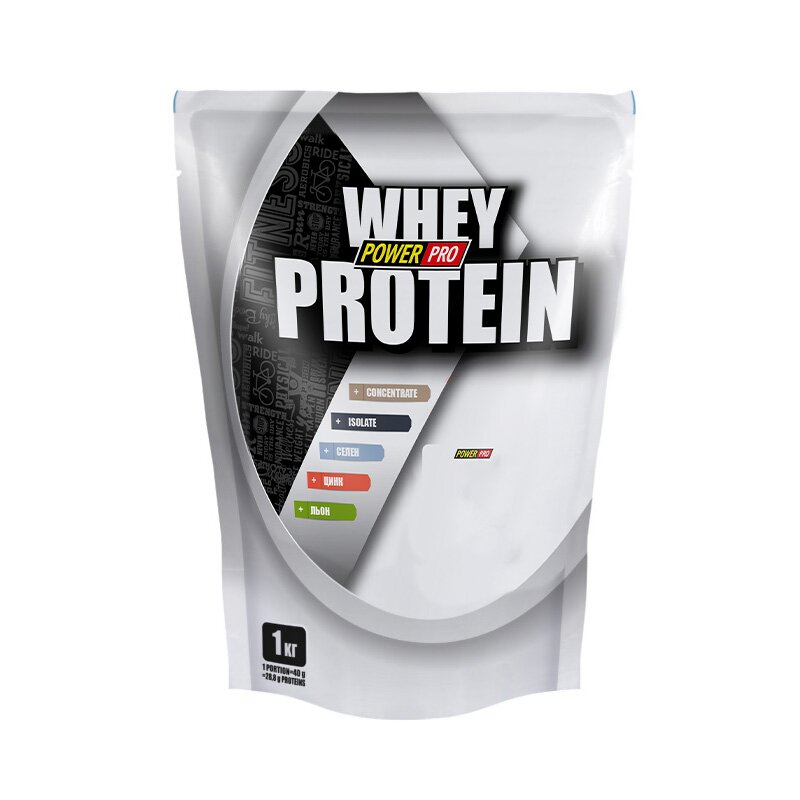 Протеїн Power Pro Whey Protein, 1 кг - Флет-вайт